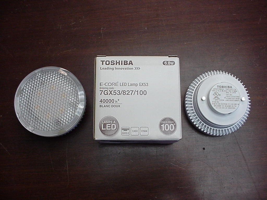 TOSHIBA E-Core LED cabinet light module GX53 7GX53/827/100 | eBay