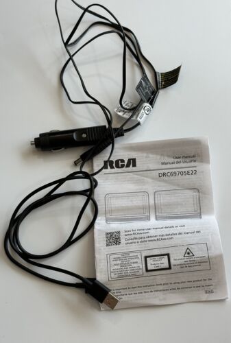 RCA Mobile DVD CD System 7” Dual Screens DRC69705E22 Tested Works-no Remote! Box - Picture 3 of 9