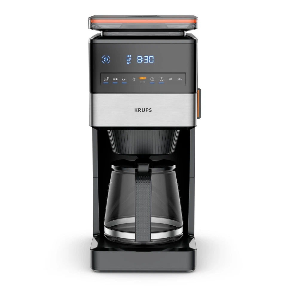 Krups KM8428 Grind Aroma XL Glas Filterkaffeemaschine 1,5 L inkl Kegelmahlwerk - Bild 1 von 4