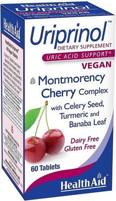 HealthAid Uriprinol? 60 Tablets ? Twice?Daily Antioxidant Uric Acid Cleanse with