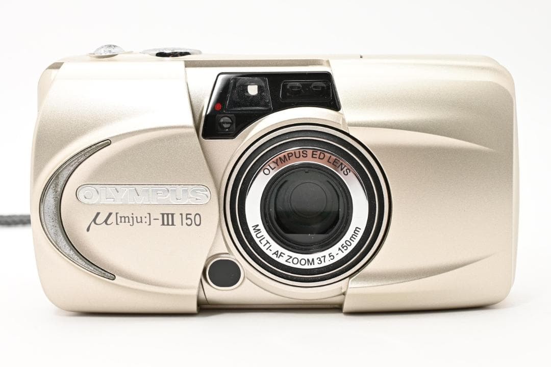 Olympus mju III 150 37.5-150mm Film Camera Gold w/ Case Battery