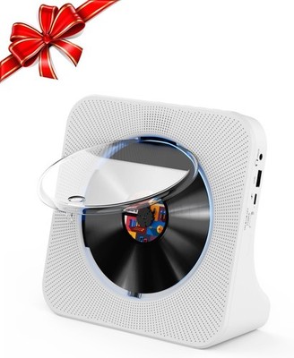 Gueray Bluetooth CD Player mit Lautsprecher FM Radio USB 3,5 mm AUX