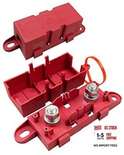 MEGA ANM AMG Fuse Holder 500A 32V, High Current Bolt-On Fuse Holder, Red