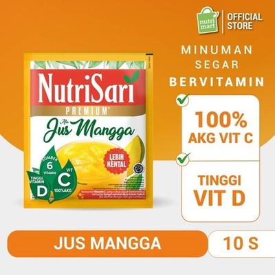 Mango Drink Mix 10 Sachets Powdered Beverage For Mixing Everyday Drink Choice
