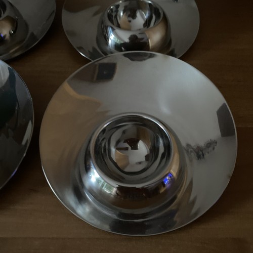 6 Eierbecher von WMF aus Edelstahl Eier-Becher 18/10 WMF Cromargan wie neu - Bild 13 von 24