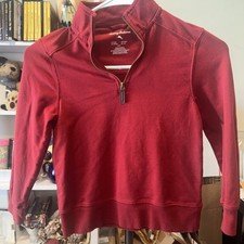 Tommy Bahama Kids Red 1/2 Zip Pullover Sweatshirt Top Size L 5/6 