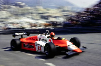 Bruno Giacomelli Alfa Romeo 182B Monaco GP at Circuit de Monaco on- Old Photo 4