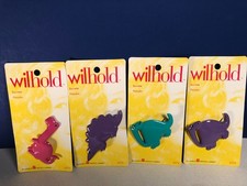 LOT of 4 Vintage WILHOLD DINOSAUR BARRETTES New