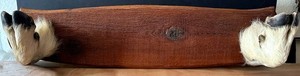 Vintage White Mountain 2 Goat Feet Coat or Gun Rack signed and dated