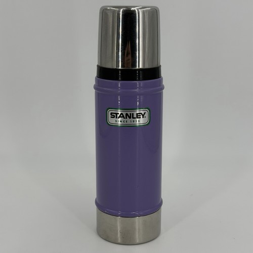 Stanley Lavender 16oz Vacuum Bottle Camping Soup THERMOS Cup Rare EUC 