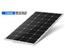 100 Watt 12V Mono Solar Panel 100W Off Grid Battery Charge Power Home RV Trailer