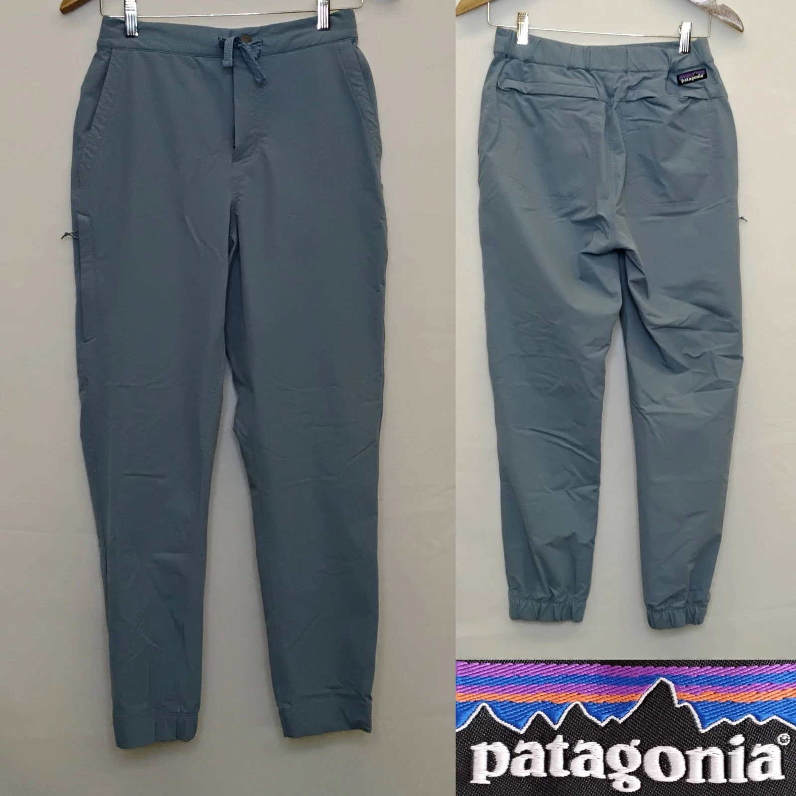Patagonia Softshell Pants Women's S Blue Stretchy Jogger Zip Pockets #J5512
Opens in a new window or