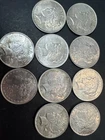 10 Silver Dollars Six Of Them Are Piece Dollars And Four Of Them Morgan Dollar