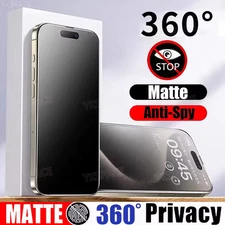 Apple iPhone 17 17 Pro Max 17 Air Matte Privacy Tempered Glass Screen Protector