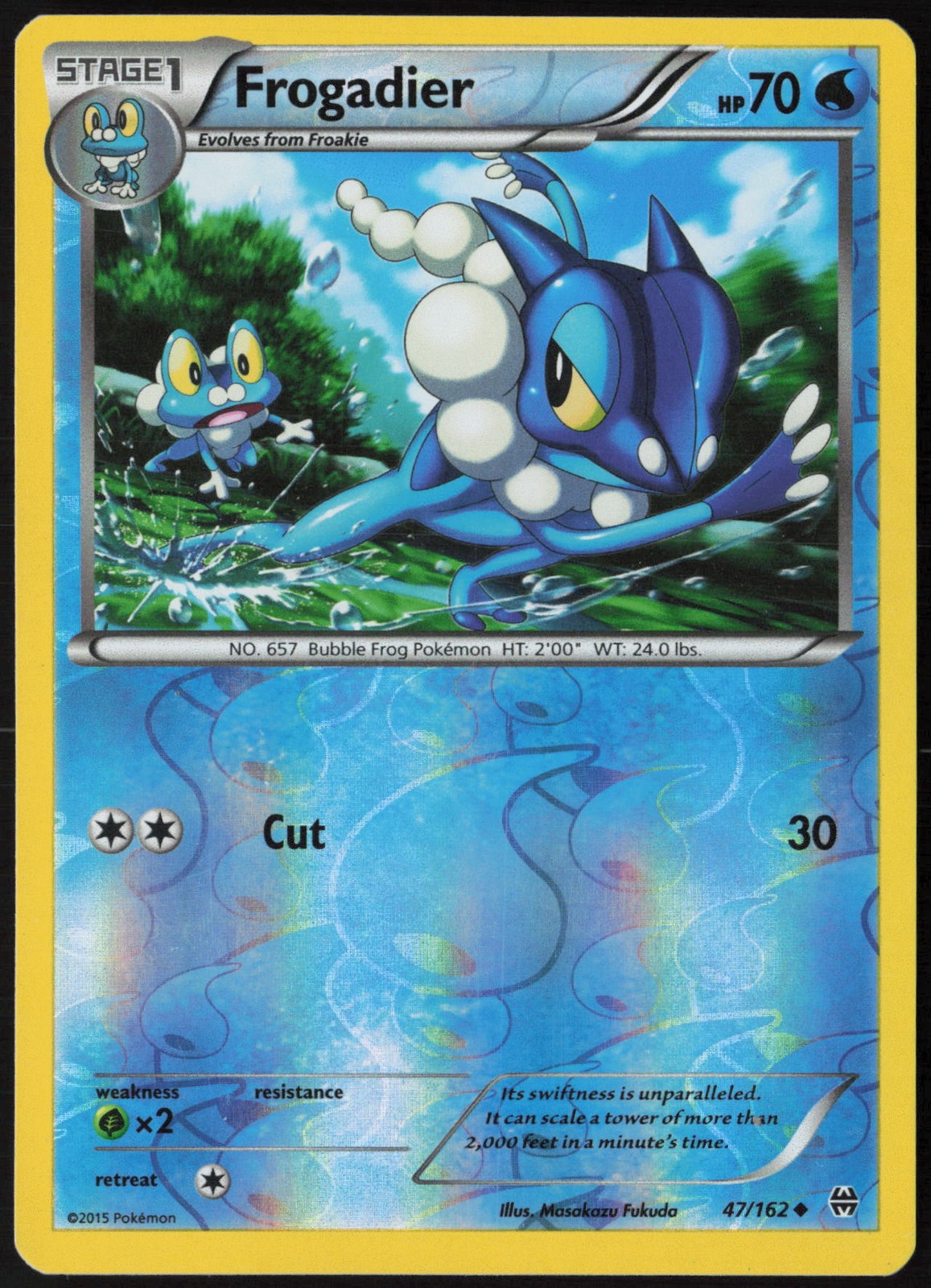 Frogadier Reverse Holo 47/162 XY - BREAKthrough NM