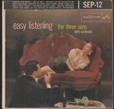 The Three Suns Easy Listening RCA Victor Sep-12 Vinyl 3 Records 45rpm