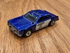 Vintage 1977 Hot Wheels Sheriff 701 Blue Police Patrol Car Hotwheels