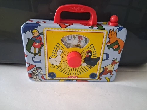 Schylling ABC TOY RADIO Metal Music Box Wind Up 2010