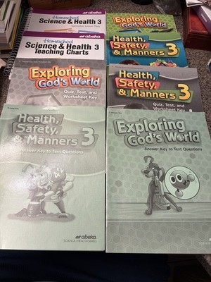 Abeka Grade 3 Science & Health Curriculum & Exploring God s World Student Book