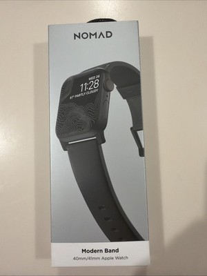 NOMAD Modern Leather Band 40/41mm Apple Watch  - Black