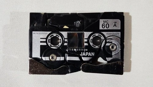 VTG 1984 Transformers G1 Ravage Black Cassette Tape, 1 Side Attachment