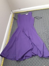 Calvin Klein Melodie Dress Sz 2 Eggplant Purple #S113