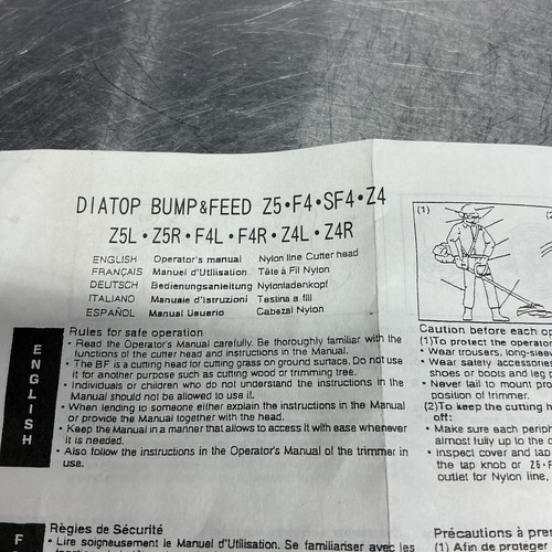 BRAND NEW DIATOP BUMP FEED WEED EATER TOP PT# Z5.f4.sf4.z4 FREE SHIPPING - Picture 20 of 24
