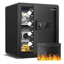 2.0 Cu ft Safe Box,Steel Safes with Dual Alar...