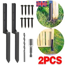 2 Pack Fence Post Repair 85cm (33.5") One-Piece Heavy Duty Fence Post Repair UK