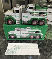 HESS 2019 Tow Truck Toy Rescue Team 2 Piece Set New Open Box LED Lights & Sound