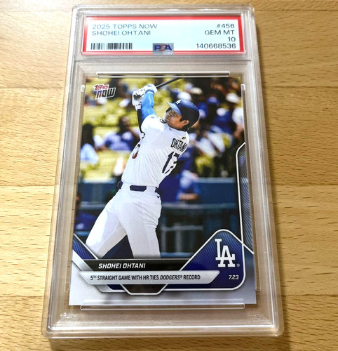 PSA10 Shohei Ohtani 2025 MLB Topps Now #456 Los Angeles Dodgers English Japan