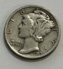 1919 Mercury Dime Philadelphia Mint Great Details Circulated 90% 2 Grams Silver