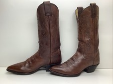 VTG WOMENS JUSTIN COWBOY BROWN BOOTS SIZE 6.5 B