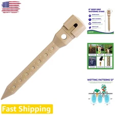 Efficient 8" Root Watering Spikes, Drip Irrigation, 4pc, Durable ABS Plastic