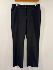 Nine West Womens Black Straight-Leg Dress Trousers Size 12P