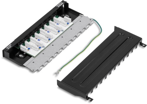 TRENDnet 8 porte Cat6A schermato montaggio a parete pannello patch 10G pronto compatibile NDAA - Foto 5 di 11