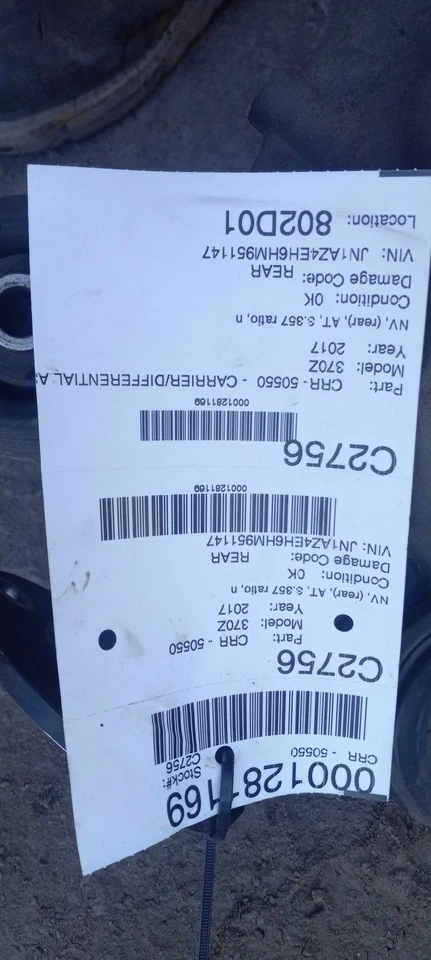 11-20 NISSAN 370Z Carrier-differential Assembly 3.357 ratio - Image 4 of 4