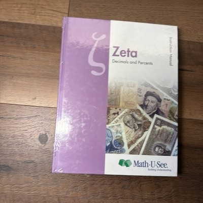 Math-U-See Zeta Decimal & Percents Instruction Manual and DVD; Hardcover