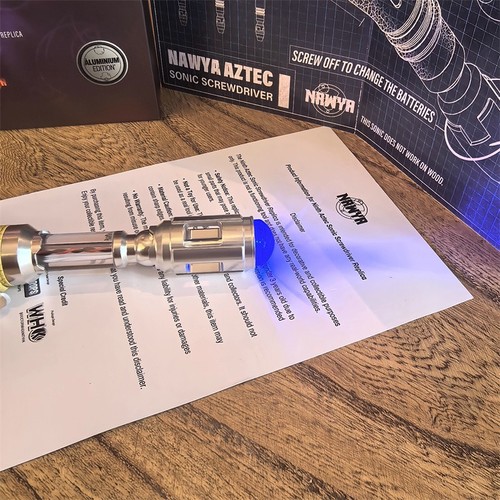 NAWYA Doctor Who 9th Metal Sonic Screwdriver LED Scalable Prop Replica 1PC New - Imagen 10 de 25