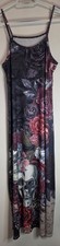 Gothic Inspired Maxi Cami Dress Size Small With Skull And Floral Print