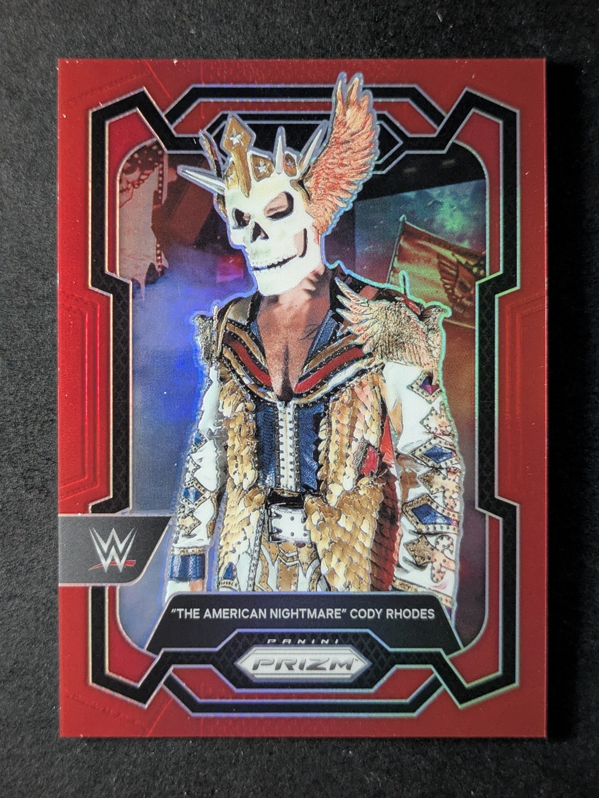 2024 Panini Prizm WWE "THE AMERICAN NIGHTMARE" CODY RHODES 73/299 Red Prizm #132