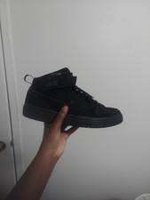 Big Kid's Nike Court Borough Mid 2 GS Black/Black-Black CD7782 001