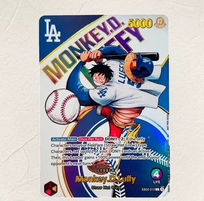 One Piece Custom Card Game Monkey D. Luffy Leader EB02-010 Alt Art Foil 5000