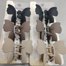3 Piece Mini Hair Claw Clips Women Girls Small Matte Hair Clips Assorted