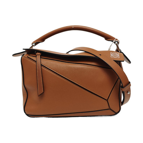 LOEWE Puzzle Handbags Leather Brown Free Shipping | Duties Paid