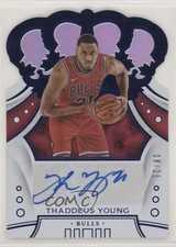 2019-20 Panini Crown Royale Blue 8/25 Thaddeus Young #CA-TYG Auto 0gq0