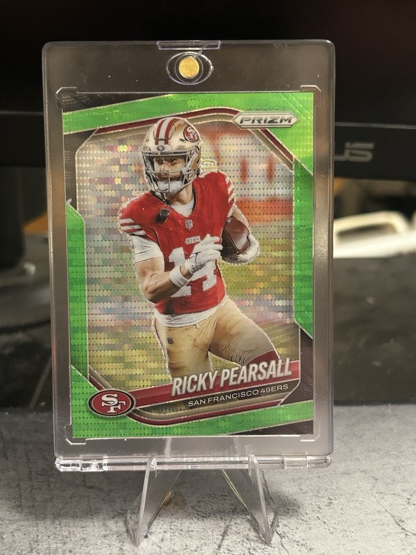 2025 Panini Prizm - Ricky Pearsall #99 Neon Green Pulsar Prizm