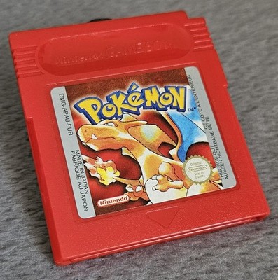 Pokemon Rote Version Nintendo Gameboy UK PAL Original Neue Batterie 