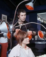 English actor Lewis Collins photographed at the John Frieda Cliffo- Old Photo 1