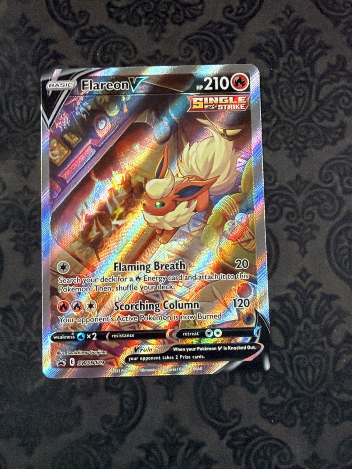 Flareon V SWSH179 SWSH: Sword & Shield Promo Cards Holo